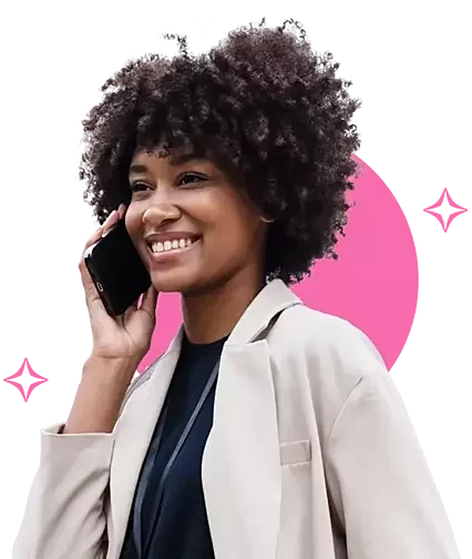 Girl using phone